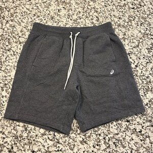 Asics Men's Dark Gray Cotton Shorts